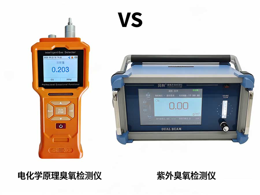 電化學臭氧傳感器 vs 紫外臭氧分析儀：