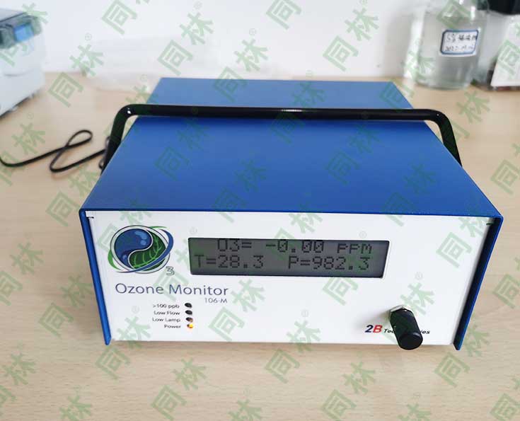 美國2B 106-M臭氧檢測儀開機後顯示亂碼